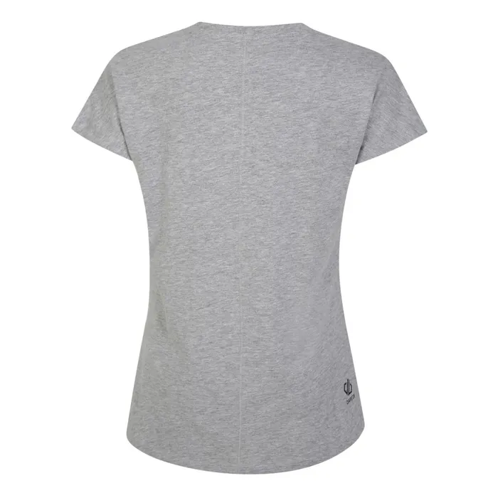 Dare 2b Graphic TShirts Finite Graphic TShirt Ash Grey Marl 8211 Women
