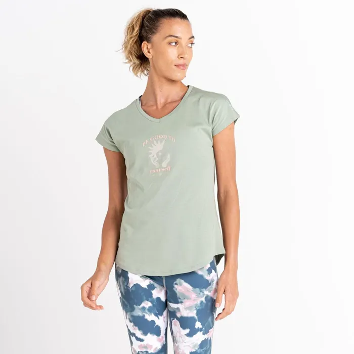 Dare 2b Graphic TShirts Finite Graphic TShirt Lilypad Green 8211 Women
