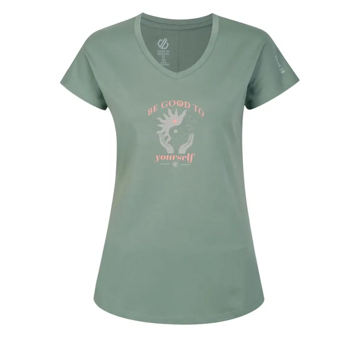 Dare 2b Graphic TShirts Finite Graphic TShirt Lilypad Green 8211 Women