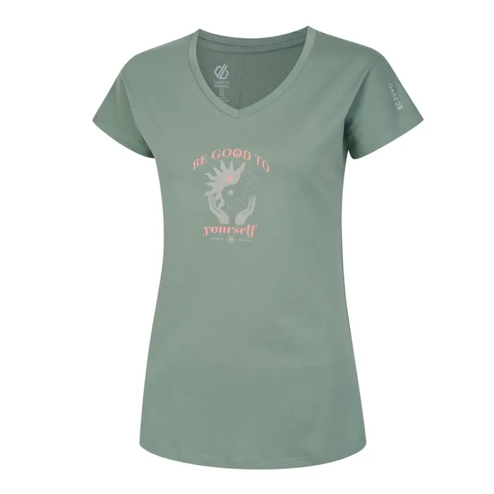 Dare 2b Graphic TShirts Finite Graphic TShirt Lilypad Green 8211 Women
