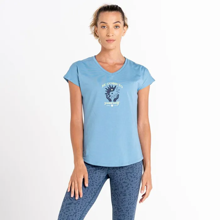 Dare 2b Graphic TShirts Finite Graphic TShirt Niagara Blue 8211 Women