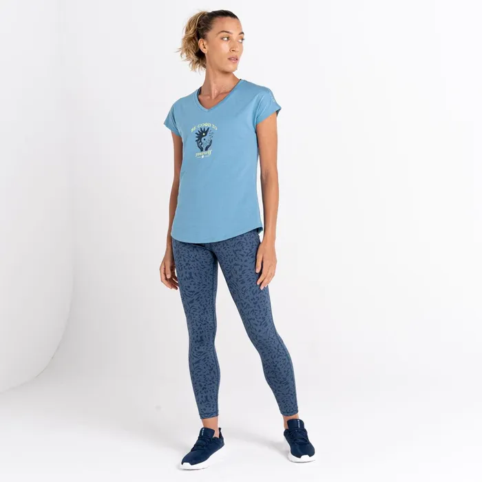 Dare 2b Graphic TShirts Finite Graphic TShirt Niagara Blue 8211 Women