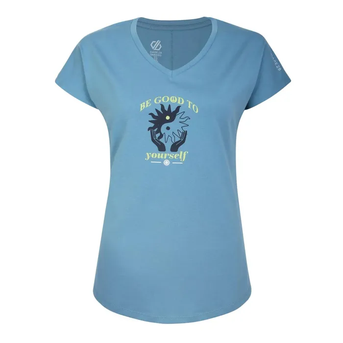 Dare 2b Graphic TShirts Finite Graphic TShirt Niagara Blue 8211 Women