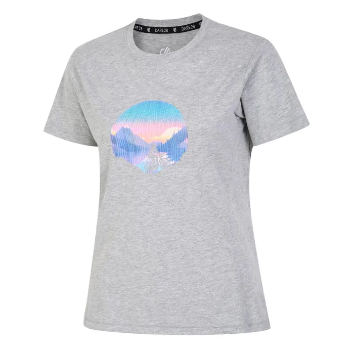 Dare 2b Graphic TShirts In The Forefront Graphic TShirt Ash Grey Marl 8211 Women