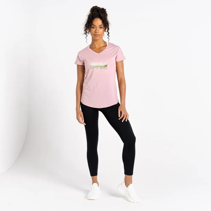 Dare 2b Graphic TShirts Moments Graphic Tee Powder Pink 8211 Women
