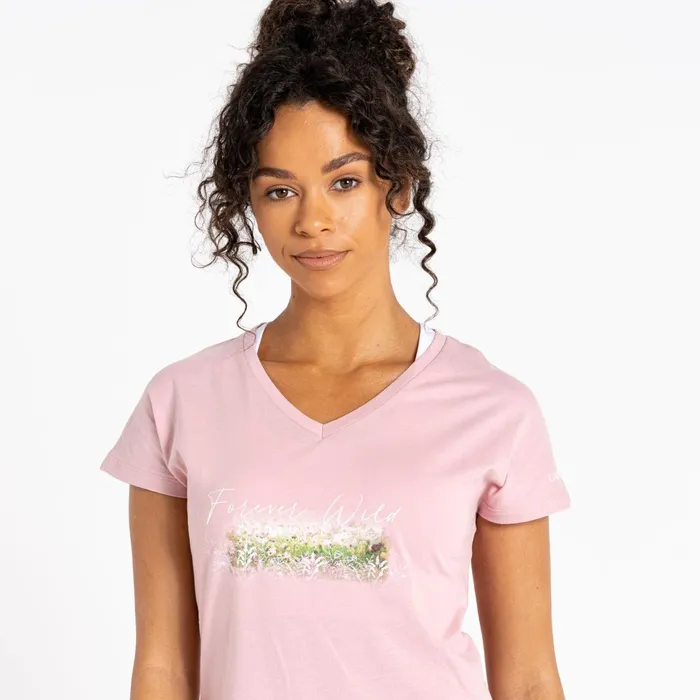 Dare 2b Graphic TShirts Moments Graphic Tee Powder Pink 8211 Women