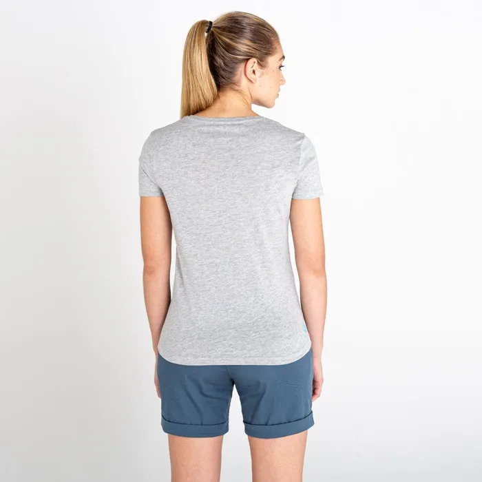 Dare 2b Graphic TShirts Peace Of Mind Graphic Tee Ash Grey Marl 8211 Women