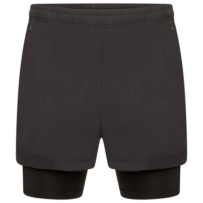 Dare 2b Gym Shorts Jermaine Jenas 8211 Recreate Ii 2In1 Shorts Black 8211 Men