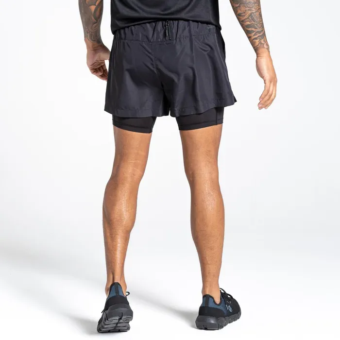 Dare 2b Gym Shorts Jermaine Jenas 8211 Recreate Ii 2In1 Shorts Black 8211 Men