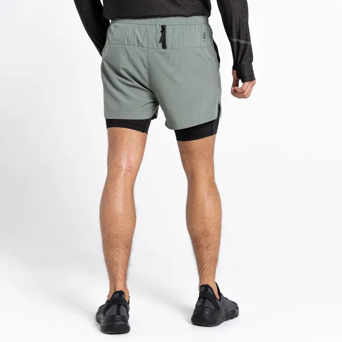 Dare 2b Gym Shorts Recreate Ii 2In1 Shorts Agave Green 8211 Men