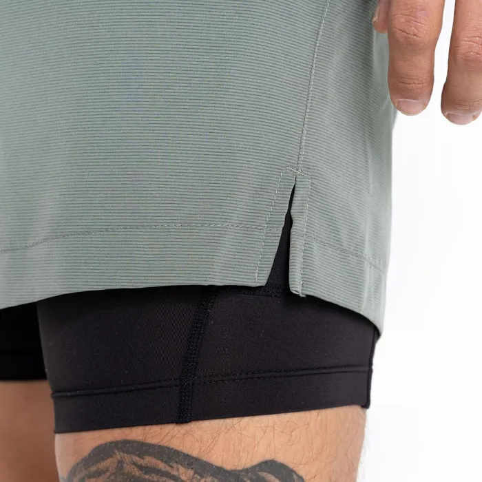 Dare 2b Gym Shorts Recreate Ii 2In1 Shorts Agave Green 8211 Men