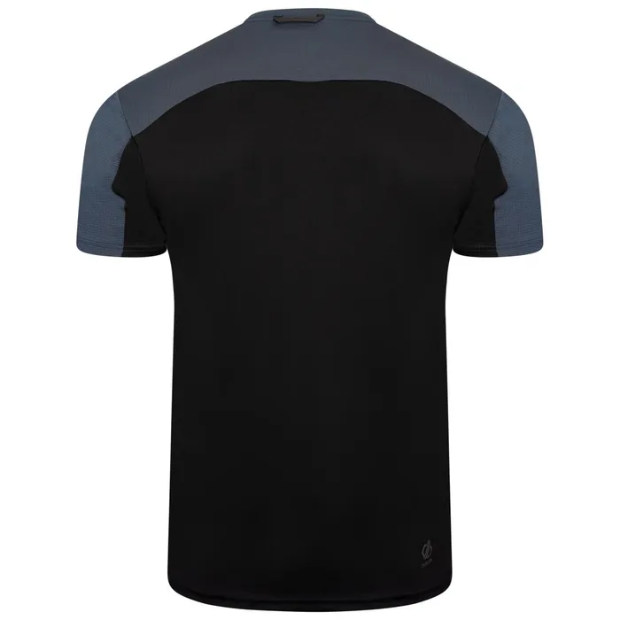 Dare 2b Gym Tops Aces Iii Recycled Zip Up Jersey Black Orion Grey 8211 Men