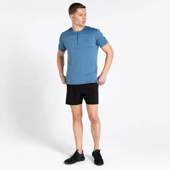 Dare 2b Gym Tops Aces Iii Recycled Zip Up Jersey Stellar Blue 8211 Men