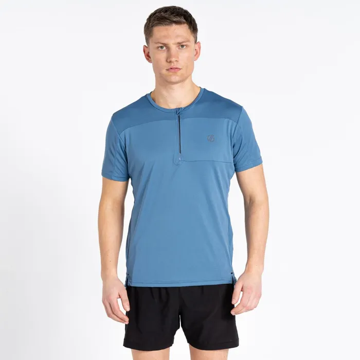 Dare 2b Gym Tops Aces Iii Recycled Zip Up Jersey Stellar Blue 8211 Men