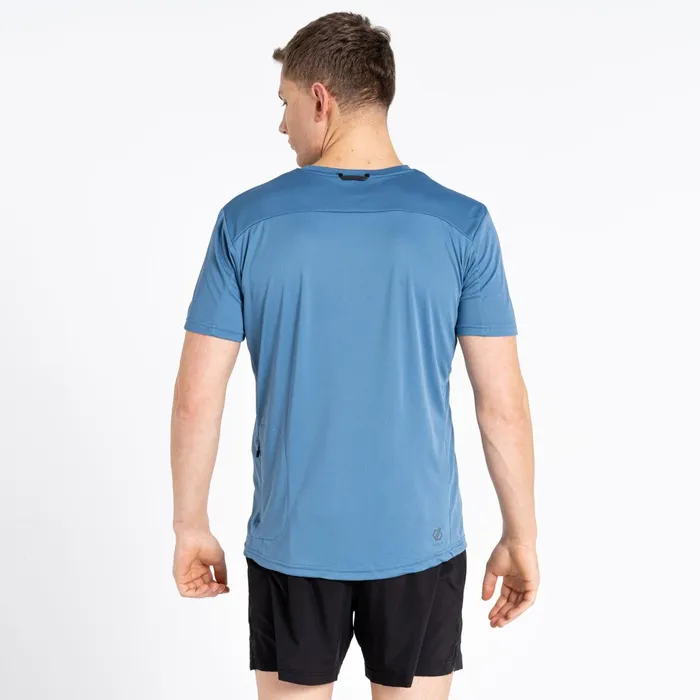 Dare 2b Gym Tops Aces Iii Recycled Zip Up Jersey Stellar Blue 8211 Men