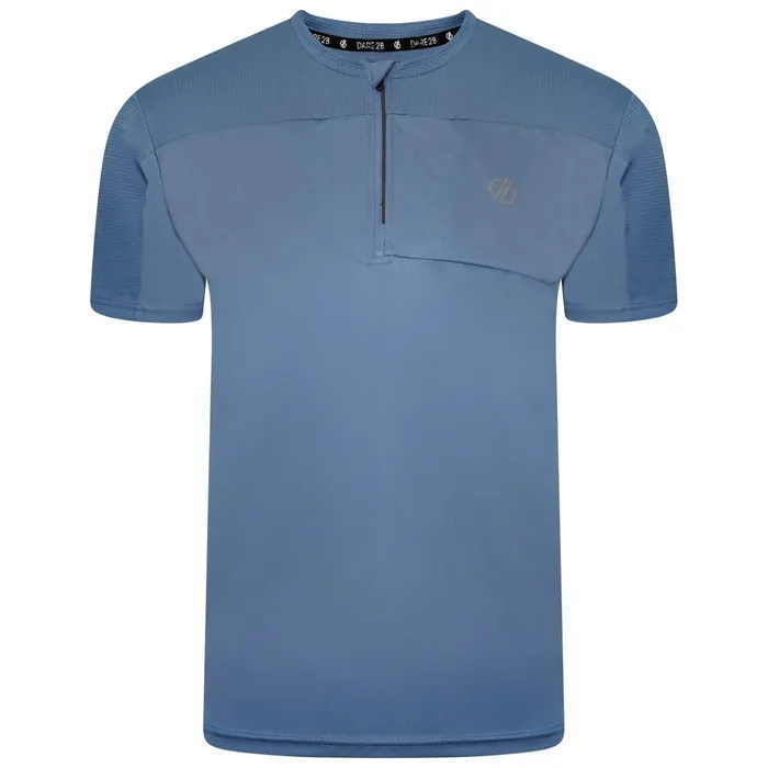 Dare 2b Gym Tops Aces Iii Recycled Zip Up Jersey Stellar Blue 8211 Men