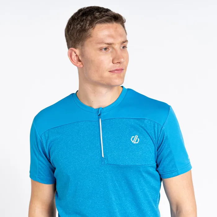 Dare 2b Gym Tops Aces Iii Recycled Zip Up Jersey Teton Blue 8211 Men