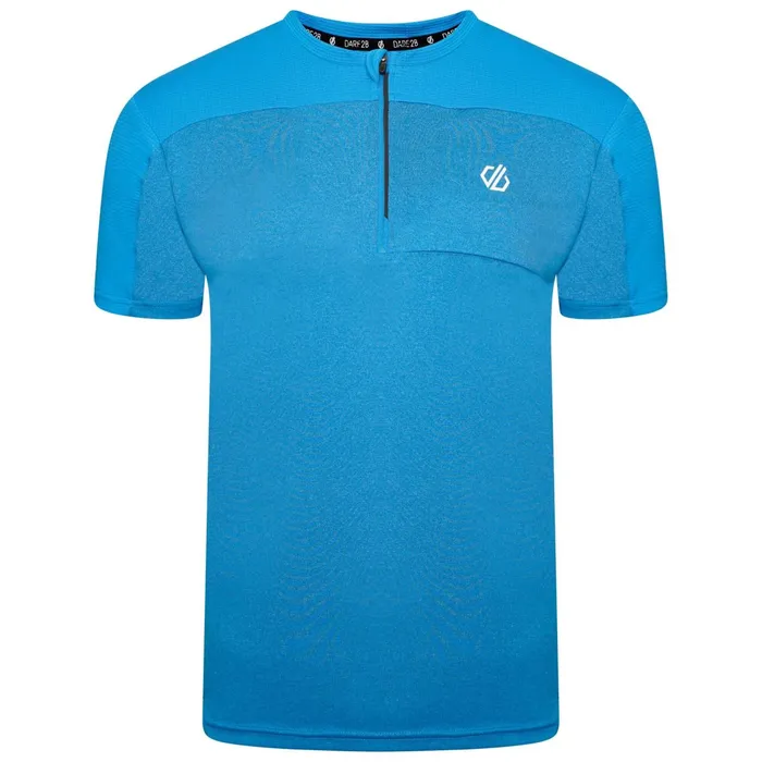 Dare 2b Gym Tops Aces Iii Recycled Zip Up Jersey Teton Blue 8211 Men