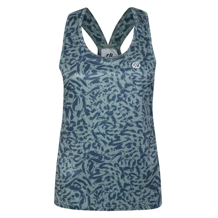 Dare 2b Gym Tops Ardency Ii Recycled Lightweight Vest Lilypad Green Animal Print 8211 Women