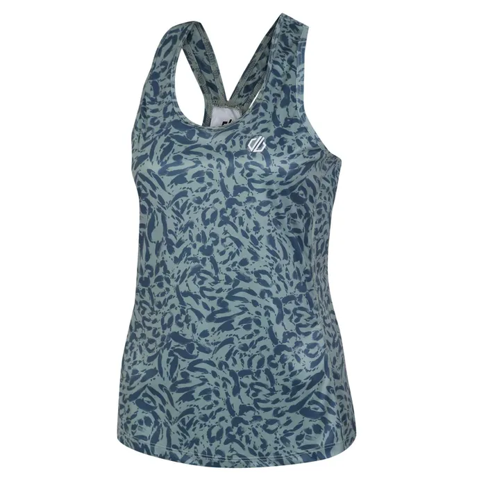 Dare 2b Gym Tops Ardency Ii Recycled Lightweight Vest Lilypad Green Animal Print 8211 Women