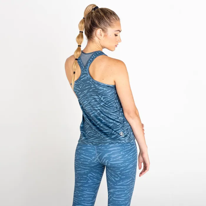 Dare 2b Gym Tops Ardency Ii Recycled Lightweight Vest Orion Grey Tiger Print 8211 Women