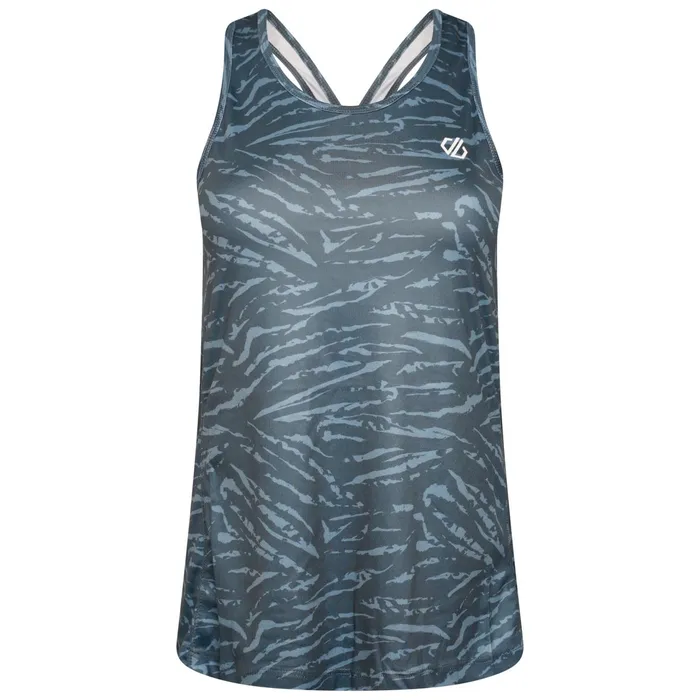 Dare 2b Gym Tops Ardency Ii Recycled Lightweight Vest Orion Grey Tiger Print 8211 Women