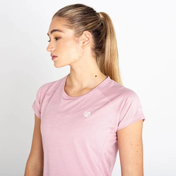 Dare 2b Gym Tops Corral Lightweight Tee Powder Pink Marl 8211 Women