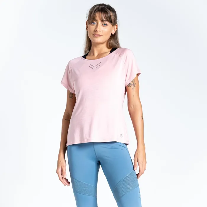 Dare 2b Gym Tops Crystallize Active Tee Powder Pink 8211 Women