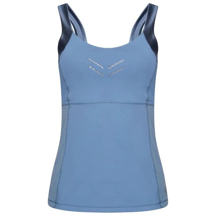 Dare 2b Gym Tops Crystallize Recycled Fitted Vest Bluestone 8211 Women