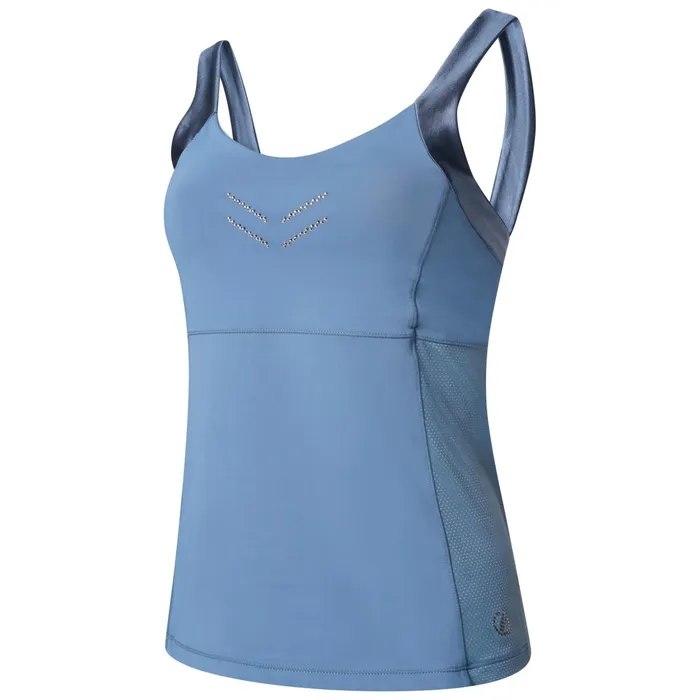 Dare 2b Gym Tops Crystallize Recycled Fitted Vest Bluestone 8211 Women