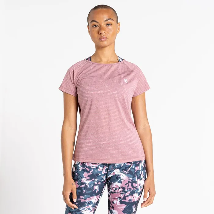Dare 2b Gym Tops Defy Ii Lightweight Tee Mesa Rose 8211 Women