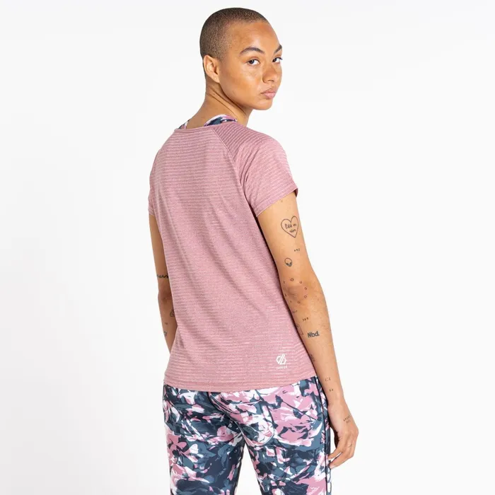 Dare 2b Gym Tops Defy Ii Lightweight Tee Mesa Rose 8211 Women