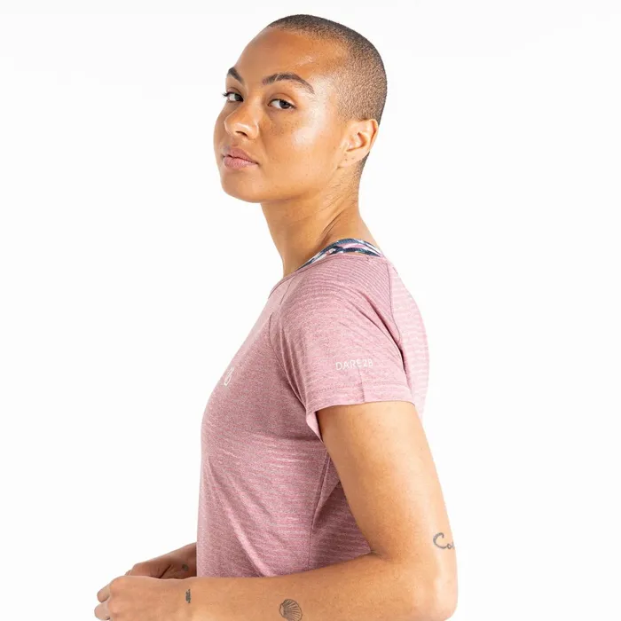 Dare 2b Gym Tops Defy Ii Lightweight Tee Mesa Rose 8211 Women