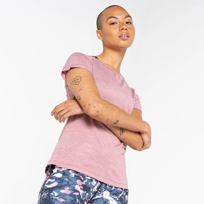 Dare 2b Gym Tops Defy Ii Lightweight Tee Mesa Rose 8211 Women