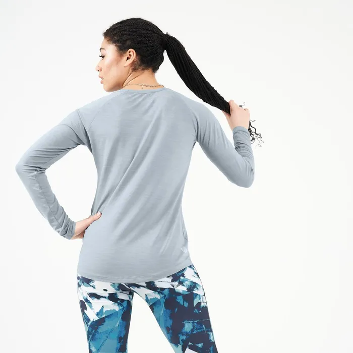 Dare 2b Gym Tops Discern Lightweight Tee Ash Grey Marl 8211 Women