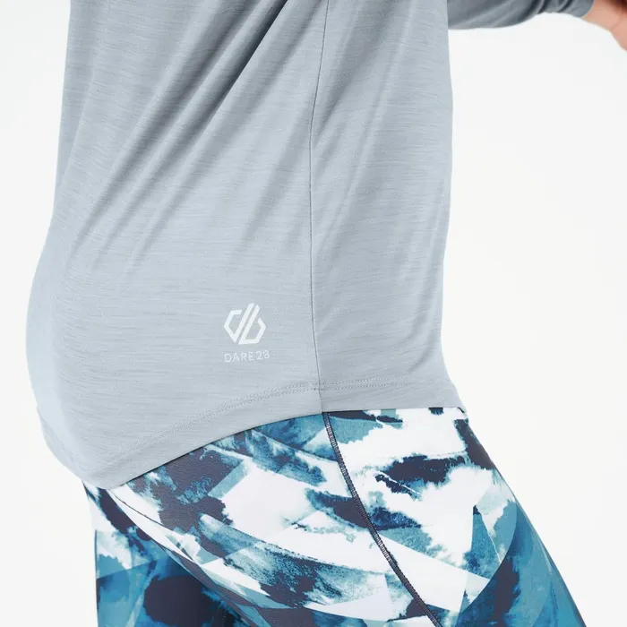 Dare 2b Gym Tops Discern Lightweight Tee Ash Grey Marl 8211 Women