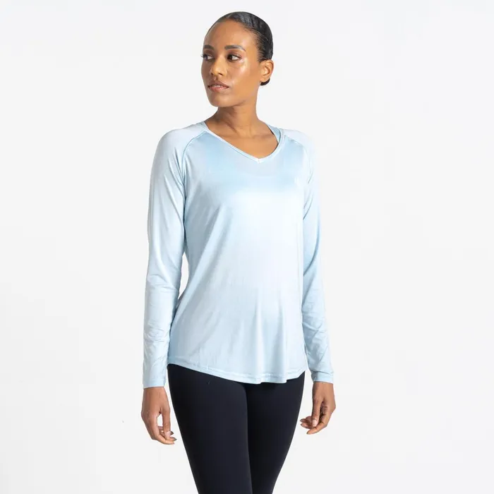 Dare 2b Gym Tops Discern Lightweight Tee Quiet Blue 8211 Women