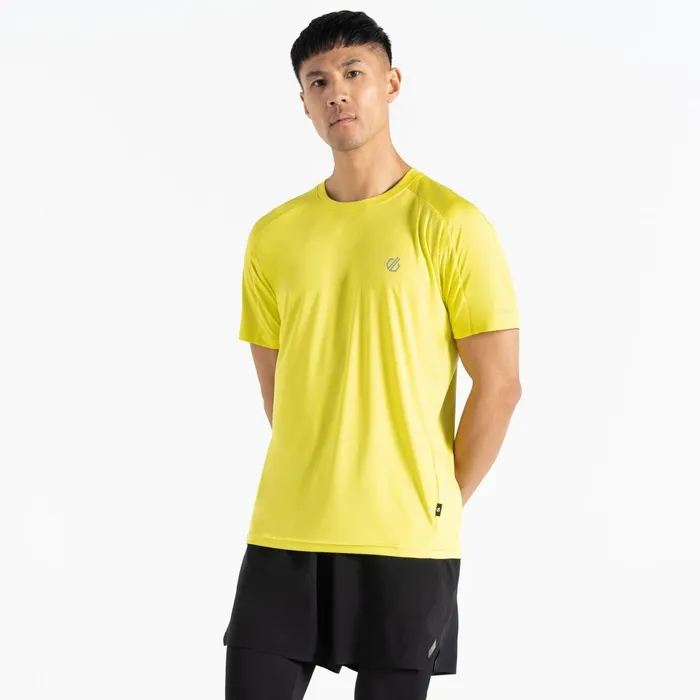 Dare 2b Gym Tops Discernible Iii TShirt Neon Spring Yellow 8211 Men