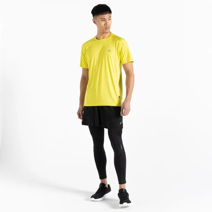 Dare 2b Gym Tops Discernible Iii TShirt Neon Spring Yellow 8211 Men