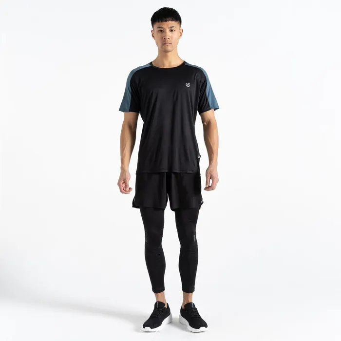Dare 2b Gym Tops Discernible Iii TShirt Orion Grey Black 8211 Men