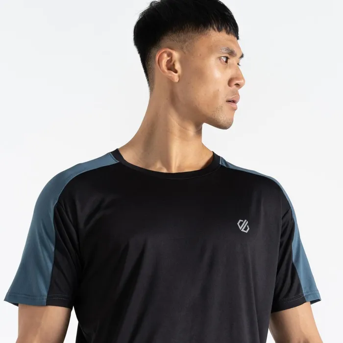 Dare 2b Gym Tops Discernible Iii TShirt Orion Grey Black 8211 Men
