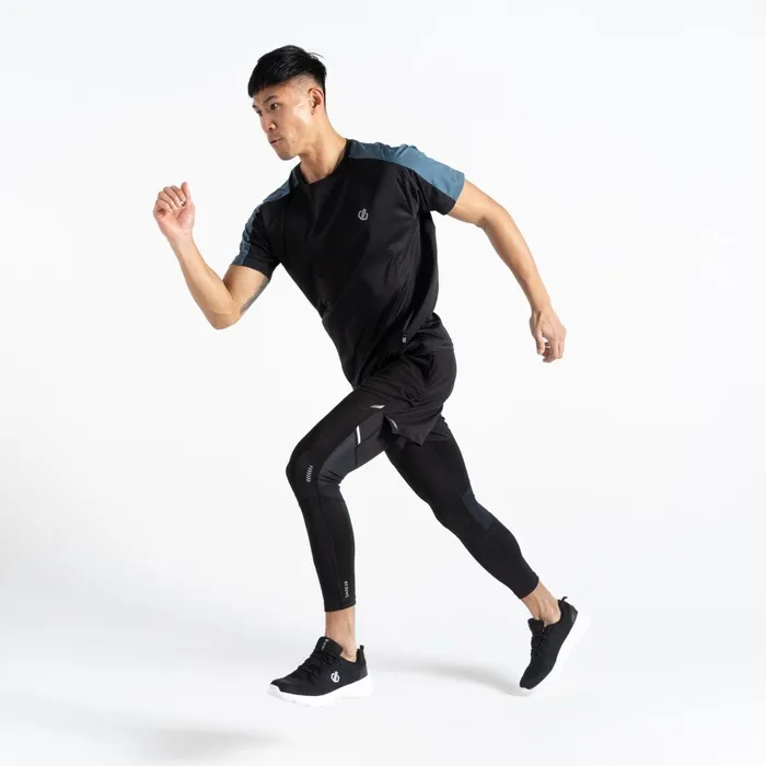 Dare 2b Gym Tops Discernible Iii TShirt Orion Grey Black 8211 Men