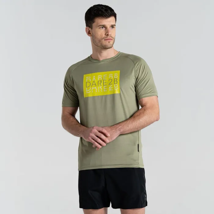Dare 2b Gym Tops Escalation Fitness Tee Oil Green 8211 Men
