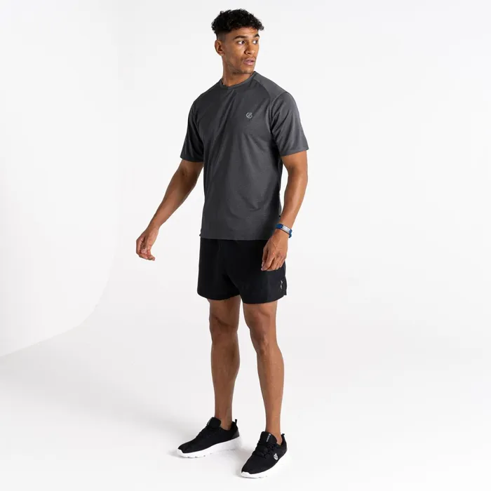 Dare 2b Gym Tops Jermaine Jenas 8211 Momentum TShirt Charcoal Grey Marl 8211 Men