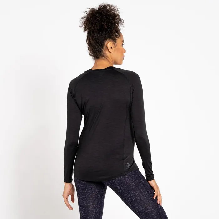 Dare 2b Gym Tops Maternity Discern Long Sleeve TShirt Black 8211 Women