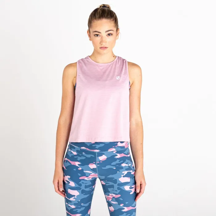 Dare 2b Gym Tops Meditate Cropped Top Powder Pink 8211 Women