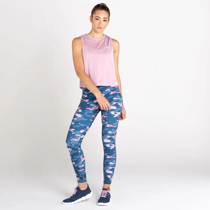 Dare 2b Gym Tops Meditate Cropped Top Powder Pink 8211 Women