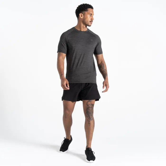 Dare 2b Gym Tops Persist TShirt Black Marl 8211 Men