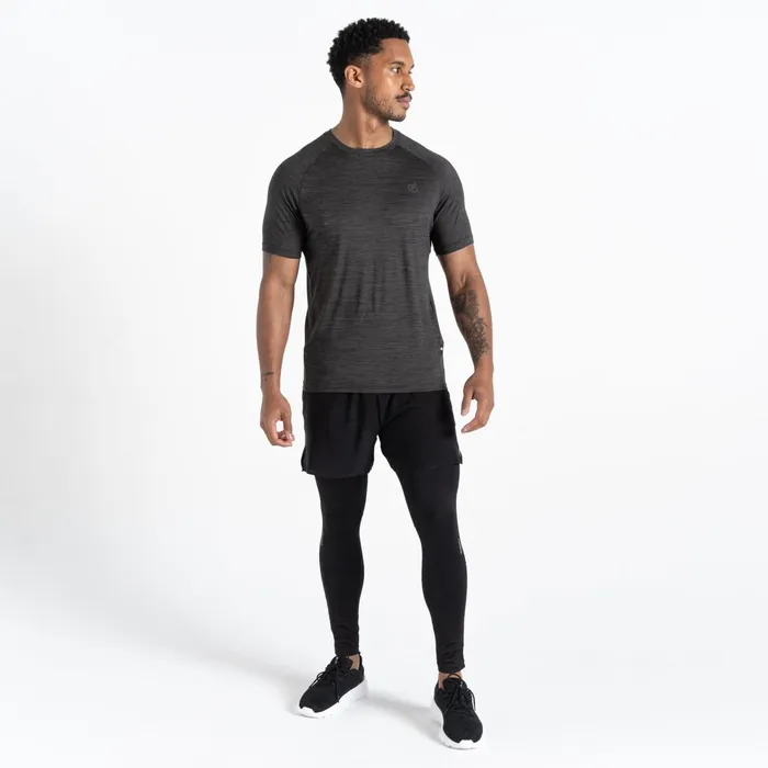 Dare 2b Gym Tops Persist TShirt Black Marl 8211 Men