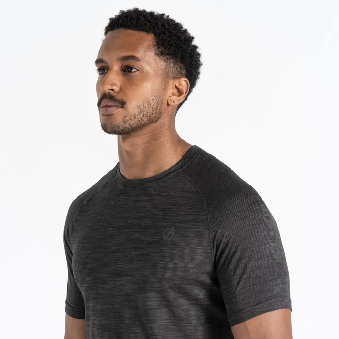 Dare 2b Gym Tops Persist TShirt Black Marl 8211 Men